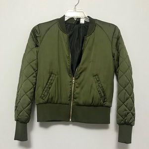 H&M Green Bomber Jacket